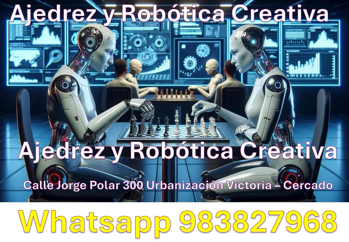En nuestra academia, aprenderás a desarrollar tus habilidades estratégicas y creativas mientras te diviertes. Ofrecemos clases de ajedrez donde podrás mejorar tu concentración, memoria y capacidad de resolución de problemas. 
¡Inscríbete y comienza tu aventura!
whatsapp 983827968