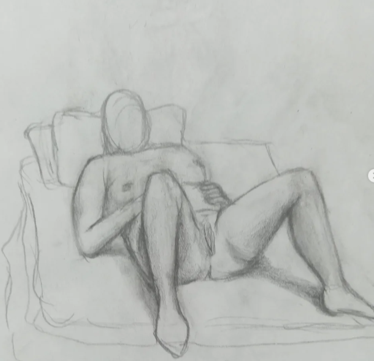PosarteFH's tweet photo. De sesión de dibujo con modelos, dibujantes también se probaron posando https://t.co/iq8bVfHynJ