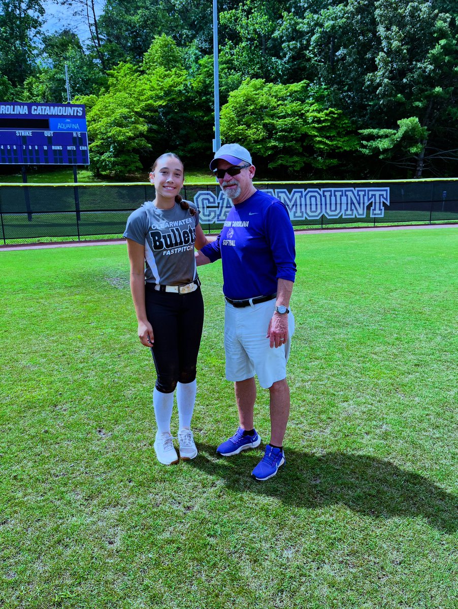 <a href="/anadavis2027/">Ana Davis</a> had a great day at the <a href="/CatamountSB/">Western Carolina Softball</a> prospect camp today.  Thank you Coach Clift and team for putting on a great camp.