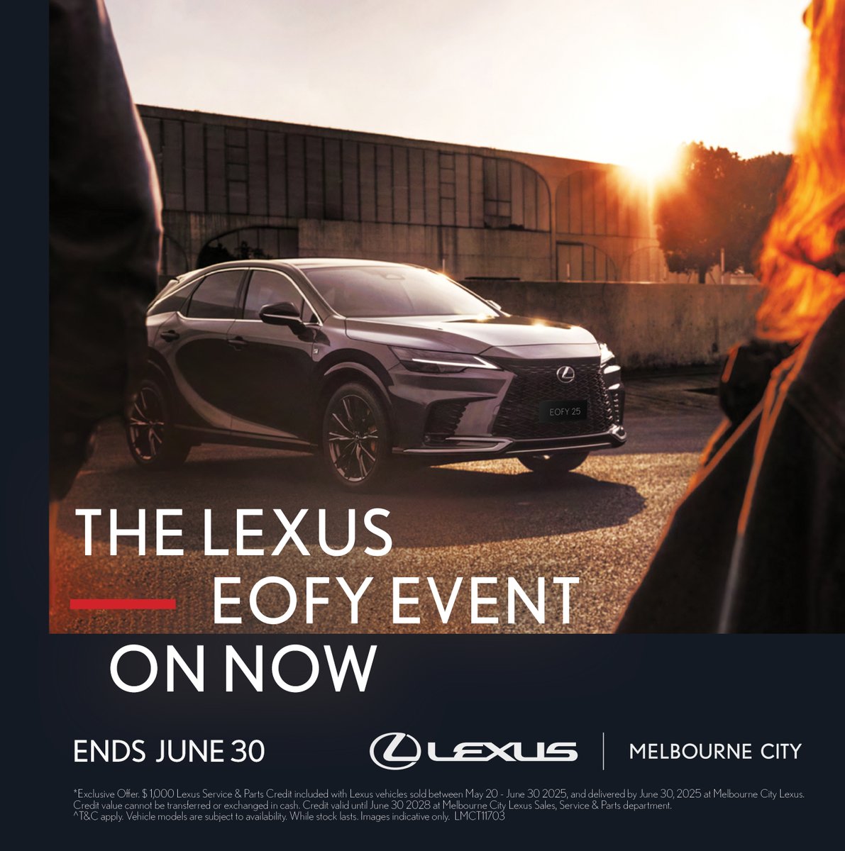 THE LEXUS END OF FINANCIAL YEAR EVENT - ENDS JUNE 30 <a href="/MelbCityLexus/">Melbourne City Lexus</a>
Enjoy exceptional #driveaways across a wide range of #Lexus #vehicles delivered until June 30. View #EOFY offers citylexus.com.au/about/current-…  *T&amp;C's apply