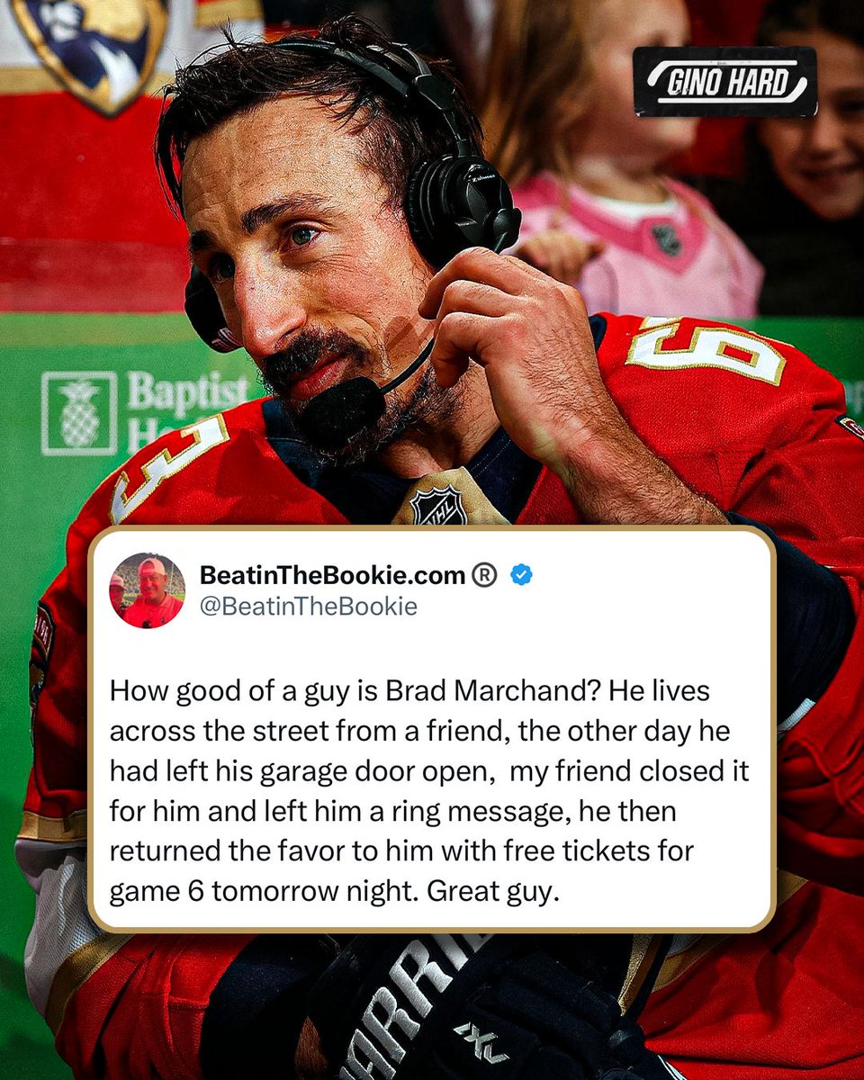 GinoHard_'s tweet image. Imagine closing your neighbor’s garage and getting Stanley Cup tickets in return 😅🎟️

Brad Marchand is a class act for this 👏