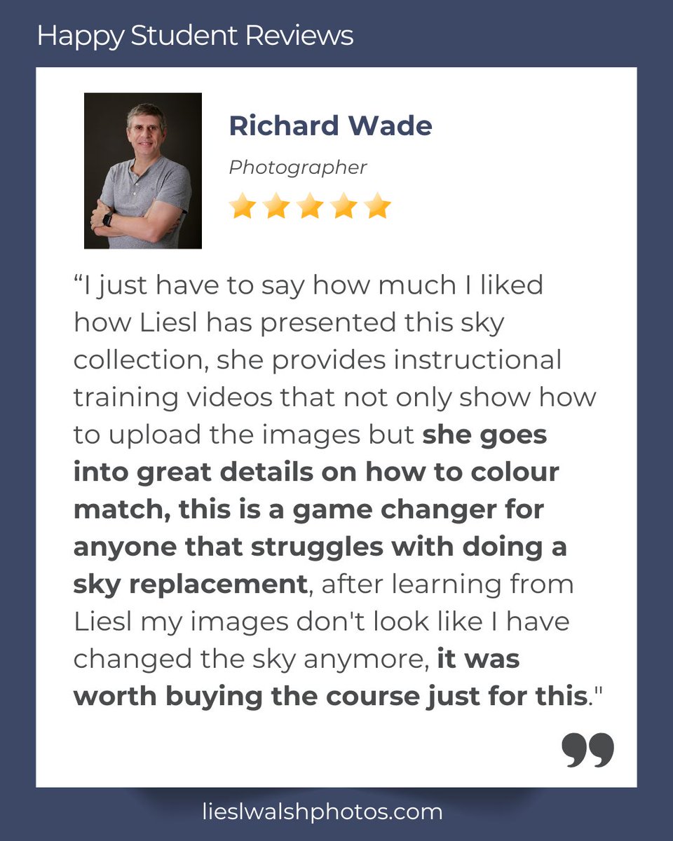 LieslWalsh's tweet image. My Signature Sky Collection: get 400 pristine high resolution #sky images for #skyreplacement. Learn tips to perfectly match your sky to the original image with confidence. 
lieslwalshphotos.com/liesls-signatu… 
#skylum #luminarneo #photoshop #photography  #skies