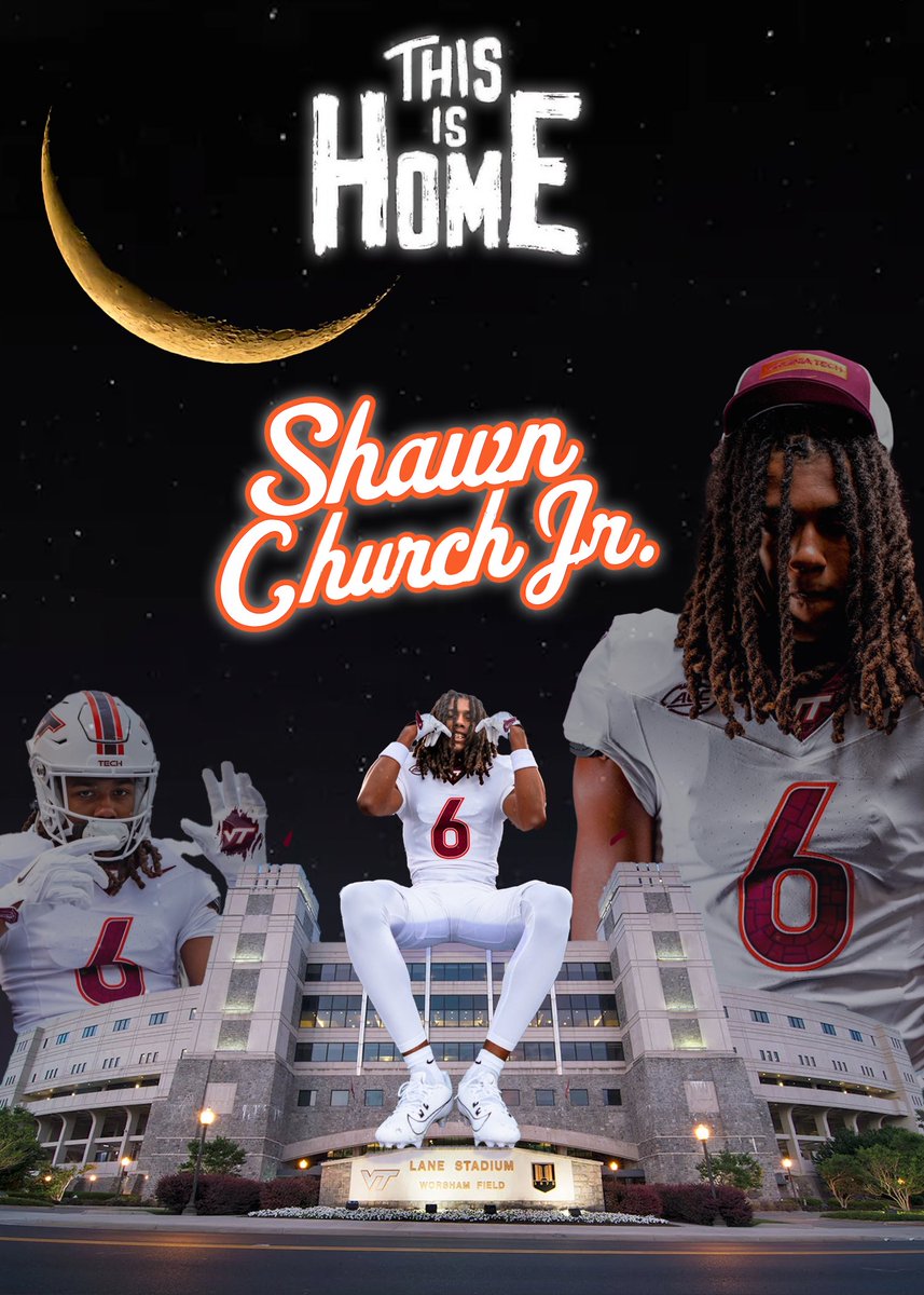 HokieHype's tweet photo. 3 ⭐️ Virginia Tech Target DB Shawn Church Jr.
#VirginiaTech #VTFB #LGH #Hokies #Recruiting #LaneStadium #VT https://t.co/MWly8L1CW7