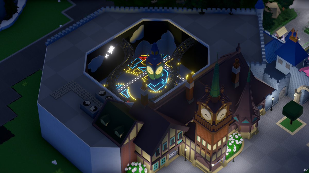 AstroTron92's tweet image. Second star to the right and straight on 'til morning. #parkitect #Disneyland