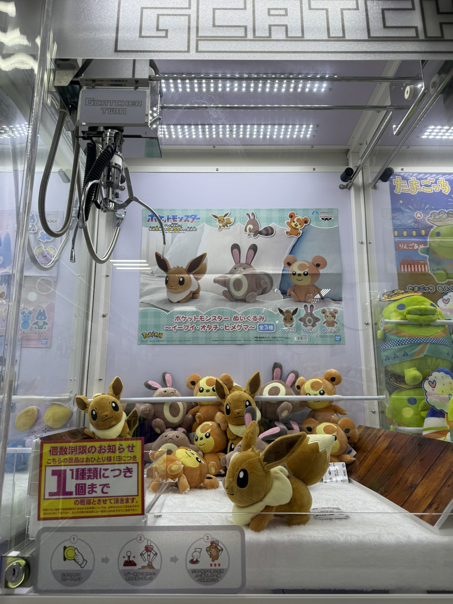 ポケットモンスター ぬいぐるみ ～イーブイ・オタチ・ヒメグマ　全3種　2セット ポケットモンスター ぬいぐるみ～イーブイ・オタチ・ヒメグマ