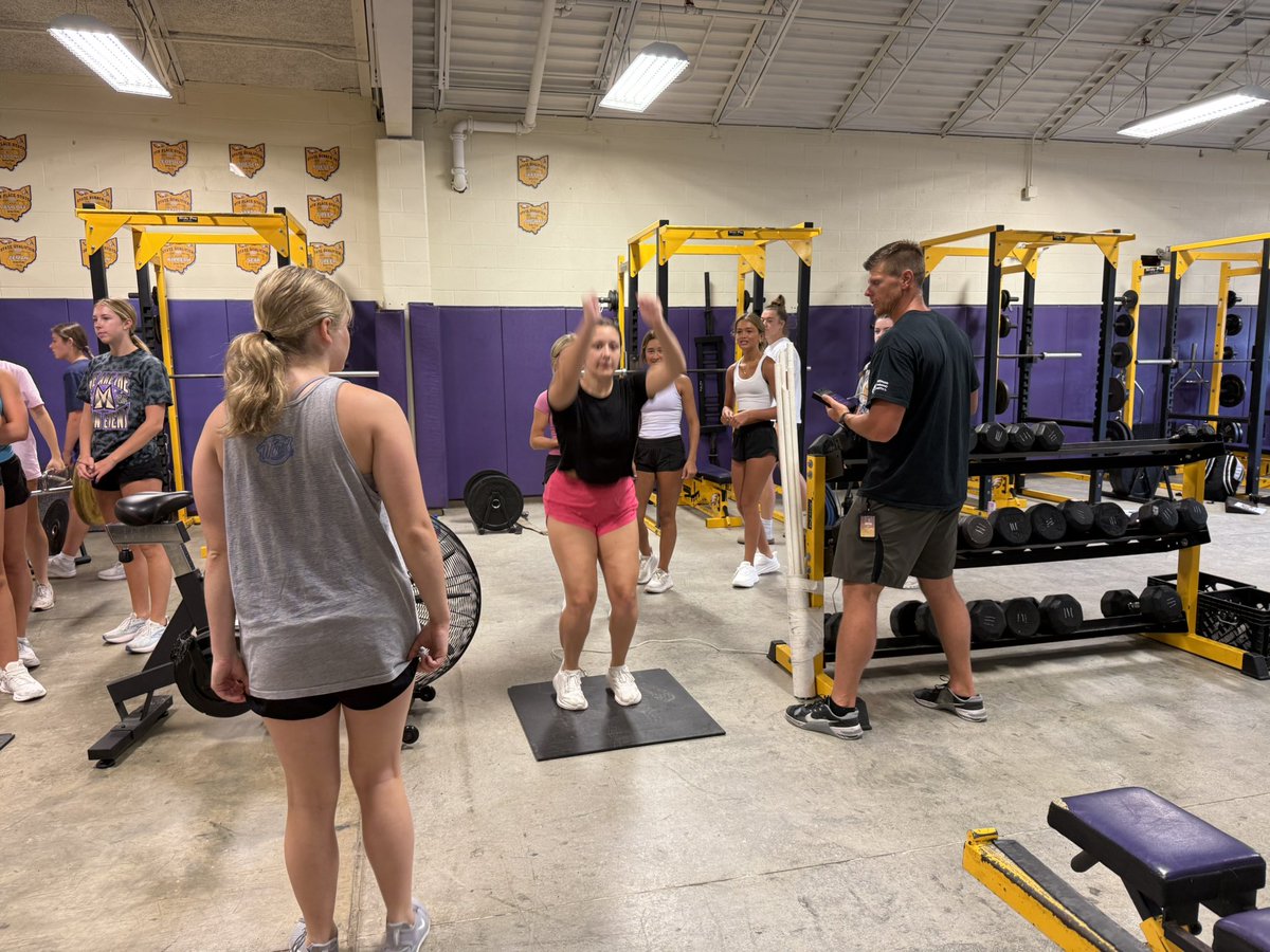 Great workout today. We’re very fortunate to have an amazing conditioning program right at home. Big shout out to Coach Cecchetti! #strongertogether
