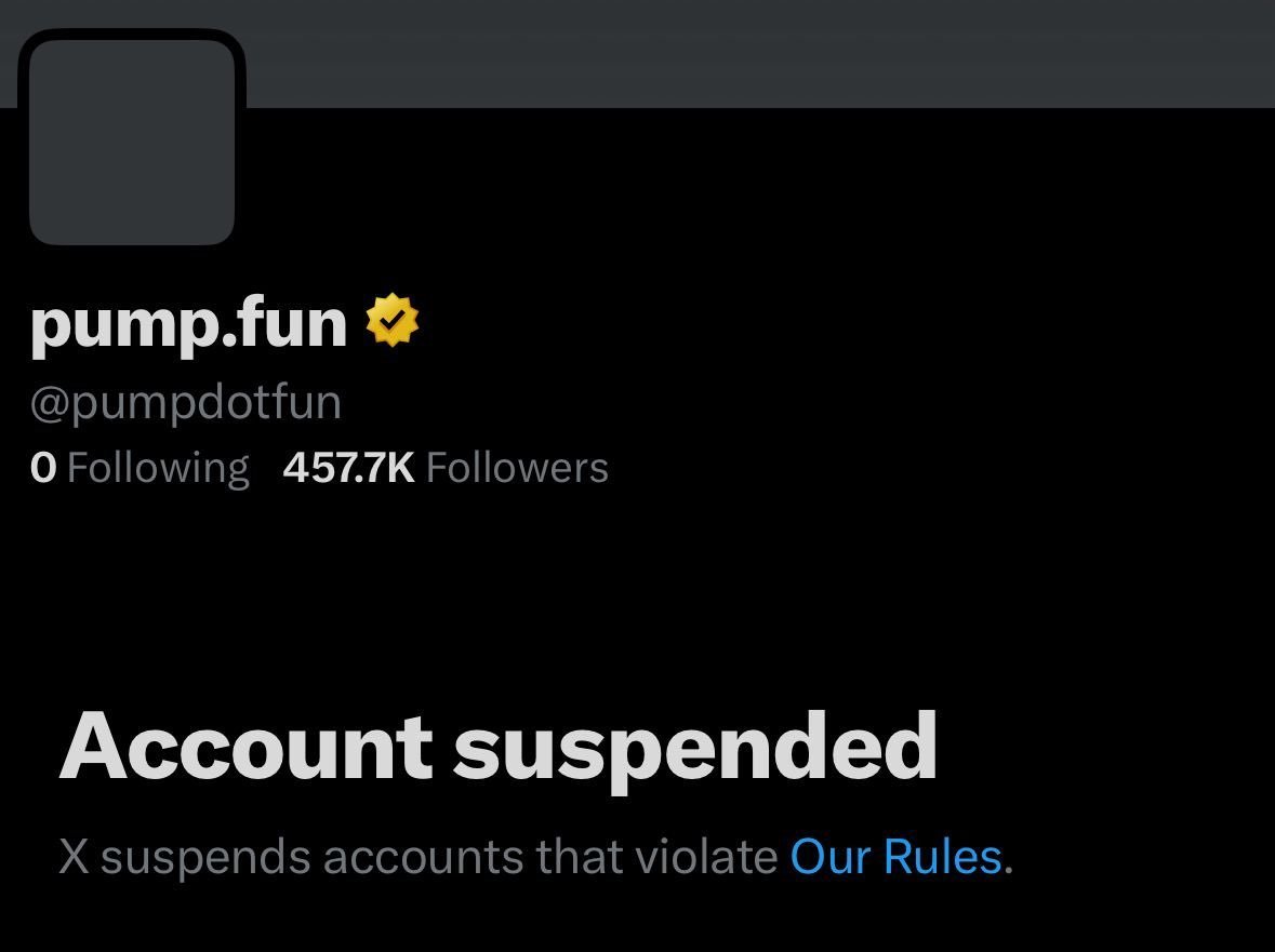 🚨BREAKING: FOUNDER OF PUMPFUN ARRESTED? Multiple accounts associated with  Pumpfun — including project channels, KOLs, and media — have been  suspended. Notably, the founder, @a1lon9, is rumored to have been arrested  in