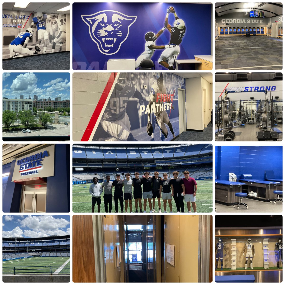 Left UGA and ended up at Ga State for a nice tour that was put together in the last minute. Again we had some great people take us around and give us some great facts about the facility which was the old ATL Braves stadium. It was another impressive stop.
