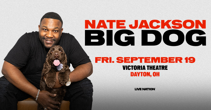 Live Nation Columbus (@livenationcol) on Twitter photo PRESALE IS LIVE for comedian <a href="/MrNateJackson/">Nate Jackson</a> at <a href="/DaytonLive365/">Dayton Live</a>'s Victoria Theatre on Friday, September 19! Use code: TREBLE to secure your tix today | bit.ly/4e8U7eD PRESALE IS LIVE for comedian <a href="/MrNateJackson/">Nate Jackson</a> at <a href="/DaytonLive365/">Dayton Live</a>'s Victoria Theatre on Friday, September 19! Use code: TREBLE to secure your tix today | bit.ly/4e8U7eD