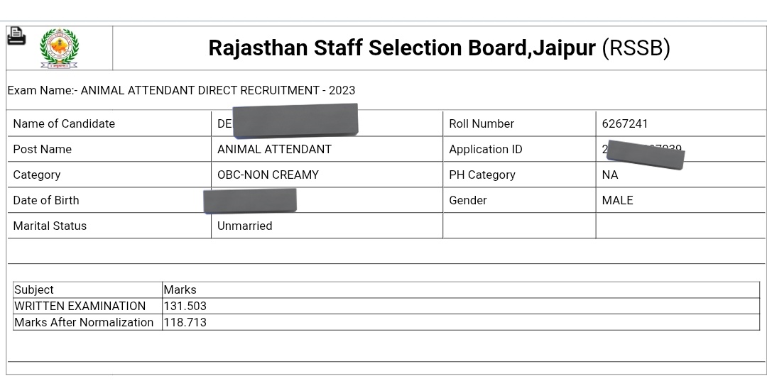 आखिरी क्या दोष है 
131.503 मार्क्स आने के बाद 118 करके मुझे बाहर कर दिया,
 तथा 109 मार्क्स वाले को 135 पर पहुंचा दिया इतना अन्याय क्यों।
Pic 1 ~ 4th पारी 131 से 118
Pic 2~ 6th पारी 109 से 135
<a href="/alokrajRSSB/">Alok Raj</a>
<a href="/hanumanbeniwal/">HANUMAN BENIWAL</a>
<a href="/Radhemahwa/">Radhe Meena</a>
#Rajasthan
#पशुपरिचर
#Normalisation_को_बंद_करो