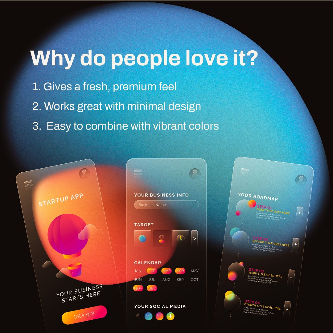 SaptaCode's tweet image. Glassmorphism is back but is it a trend worth keeping or just UI sugar?
Blurry backgrounds, soft borders, and frosted feels are everywhere again in 2025.
Use it smart. Use it everywhere, and it gets messy.

#UItrend2025 #Glassmorphism #UIDesign #SaptacodeDesigns