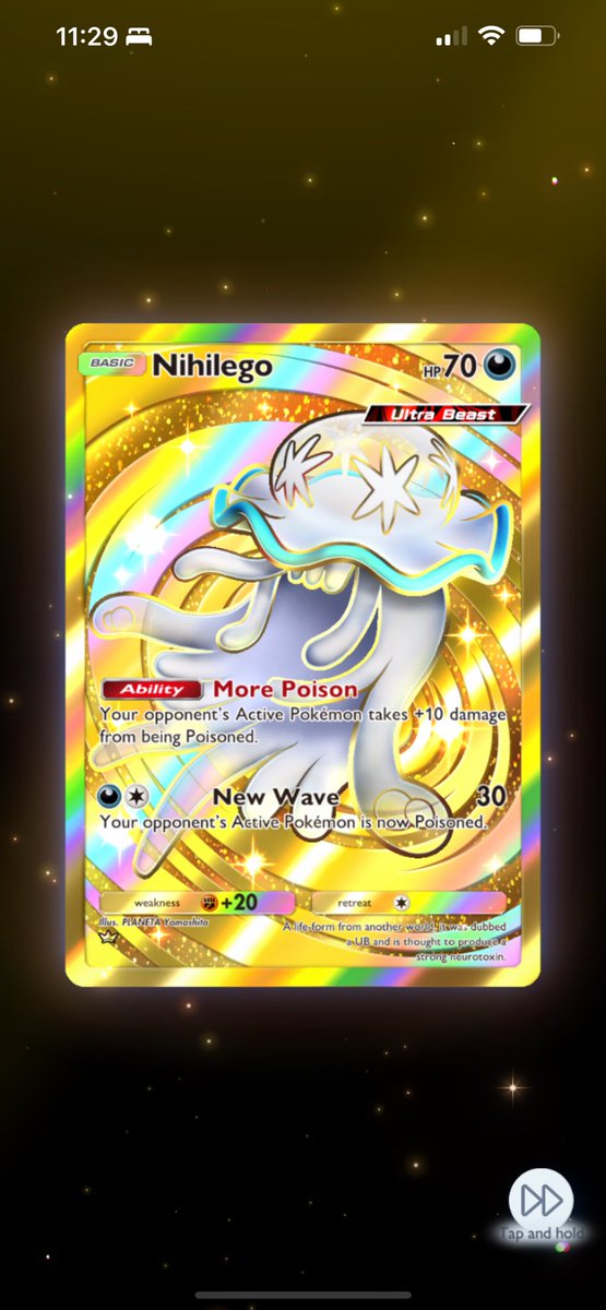 My first gold pull 🥹 #PokemonTCGPocket