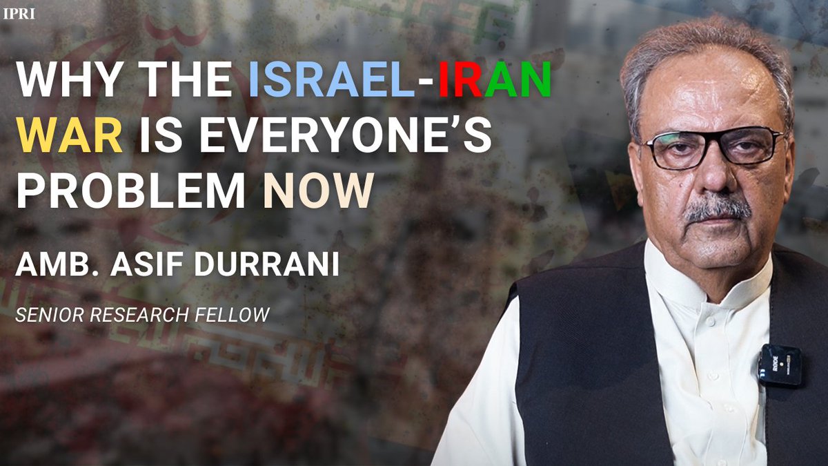 IPRI Explainers|
Israel vs Iran: Oil Prices, Peace &amp; Power

The ongoing Israel-Iran conflict has escalated beyond borders, causing a ripple effect on global oil prices, regional peace, and economic stability—with countries like Pakistan already experiencing the impact.

Watch