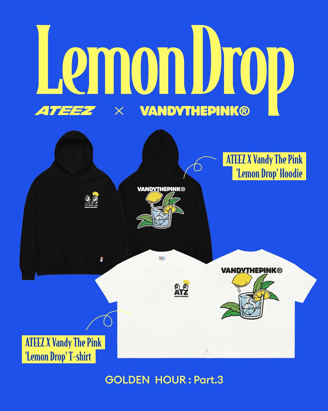 ATEEZ × Vandy The Pink 韓国限定 コラボTシャツ 1024 on X: 