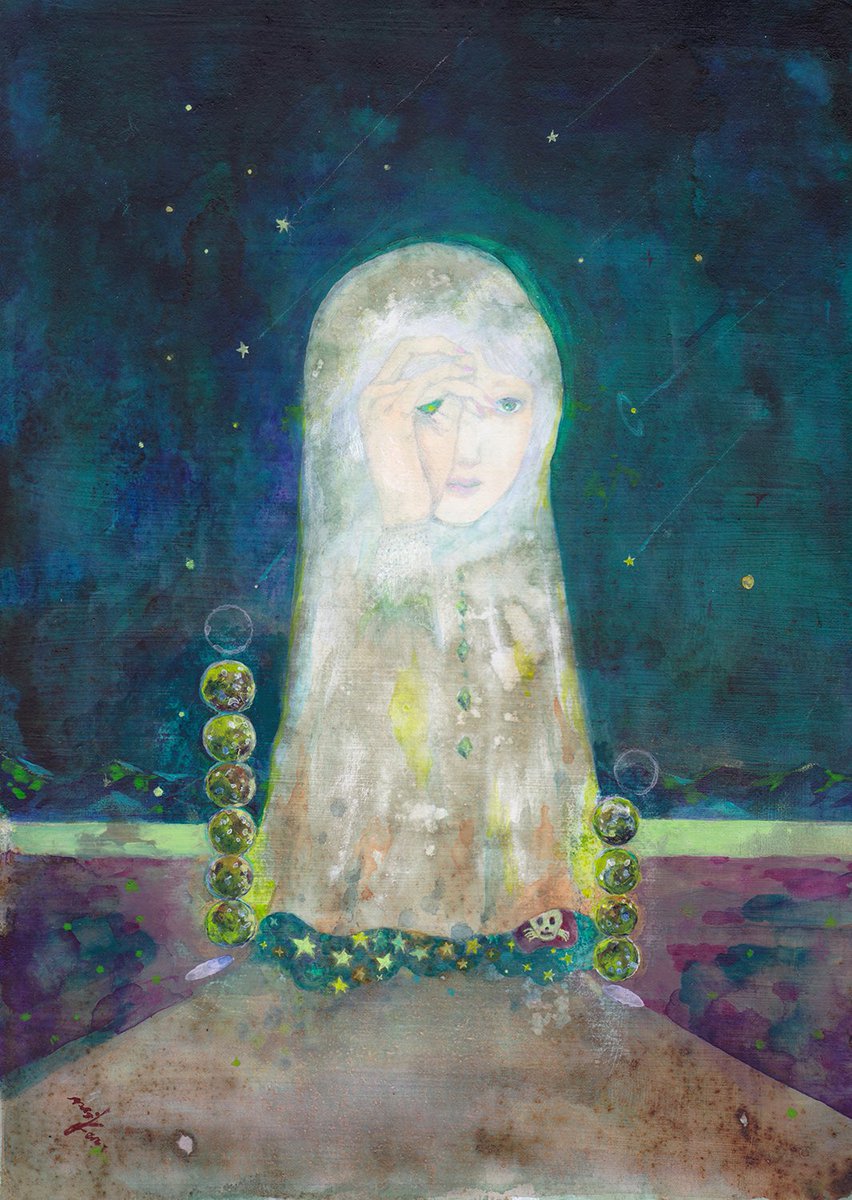 2025.６/28-7/20(通販8/3-17）「#天体観測展」
永井健一 <a href="/_nai_ken/">永井健一 / Naiken.</a> さんの【天体観測展10周年記念作品】🌠

【10周年記念作品《流星守-wishes-》】

流れ星の行方とそこに託された人々の願いを見守ってくれる流星守。
ギニョール10周年を記念して10個の星が願いとともに積み上げられています。