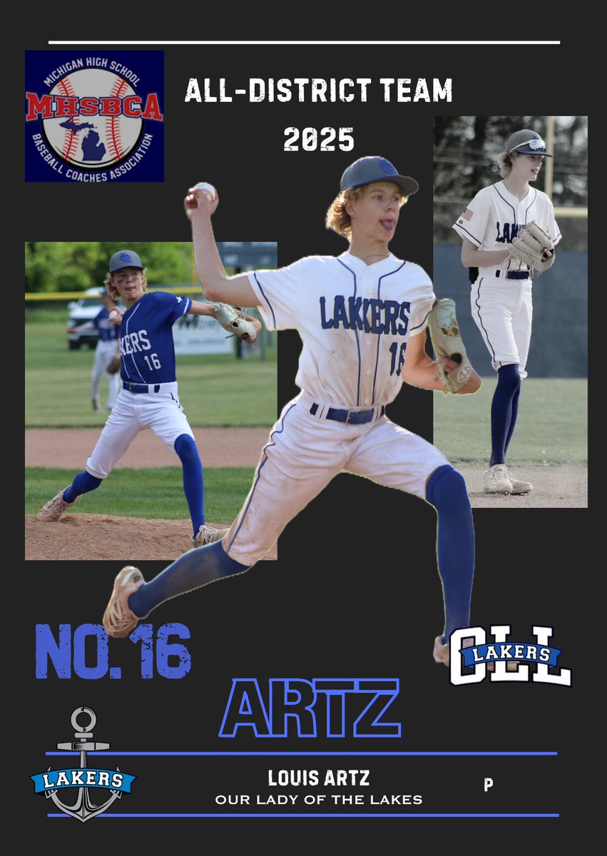 OLL Baseball (@baseball_oll) on Twitter photo Postseason Honors:
Congrats to Sophomore P Louis Artz for earning MHSBCA All-District honors
<a href="/AthleticsOLL/">Our Lady of the Lakes Athletics</a> <a href="/OLLonline/">OLL Catholic School</a> Postseason Honors:
Congrats to Sophomore P Louis Artz for earning MHSBCA All-District honors
<a href="/AthleticsOLL/">Our Lady of the Lakes Athletics</a> <a href="/OLLonline/">OLL Catholic School</a>