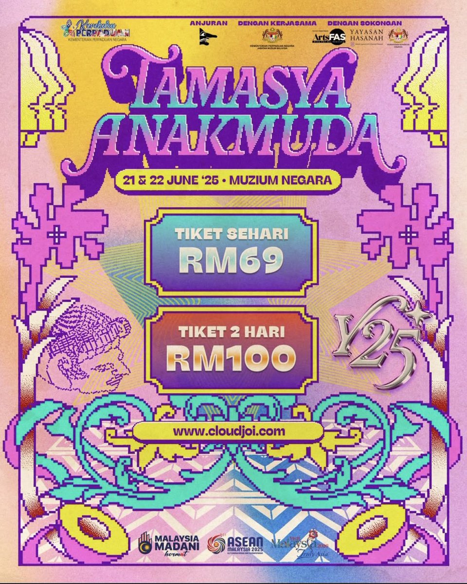 Kembali menghantui! 

Tamasya kali ni, line up bukan hat ‘repeat order’, bukan satu genre musik, bukan satu jenis persembahan, bukan pemuzik saja, peniaga pun ada, kali ni depa nak raikan semua-semua di Muzium Negara! 

Ayuh kembalikan maruah musik kita! 

 21 &amp; 22 Jun 2025