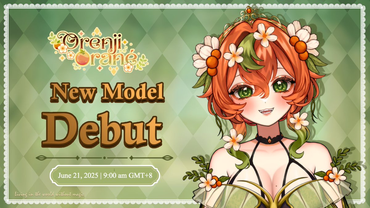 🍊DEBUT ANNOUNCEMENT 🚛༊*·˚

Gnomes ! The time has finally come ! 🧡✨✨

2.0 Model Debut this weekend:

📅Saturday 21st June 
⏰9:00 AM GMT+8

Y'all kno the drill,  be there or be triangle :D 

#orenjdelivery #vtuber #envtuber #VtuberDebut
--
会場╰➤twitch.tv/orenjiorane