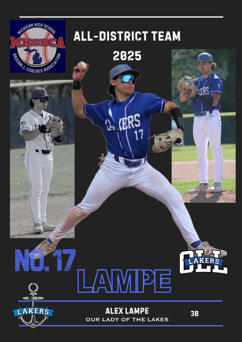 OLL Baseball (@baseball_oll) on Twitter photo Postseason Honors:
Congrats to Junior 3B Alex Lampe for earning MHSBCA All-District Team honors
<a href="/Alex_Lampe26/">alex lampe</a> <a href="/AthleticsOLL/">Our Lady of the Lakes Athletics</a> <a href="/OLLonline/">OLL Catholic School</a> Postseason Honors:
Congrats to Junior 3B Alex Lampe for earning MHSBCA All-District Team honors
<a href="/Alex_Lampe26/">alex lampe</a> <a href="/AthleticsOLL/">Our Lady of the Lakes Athletics</a> <a href="/OLLonline/">OLL Catholic School</a>