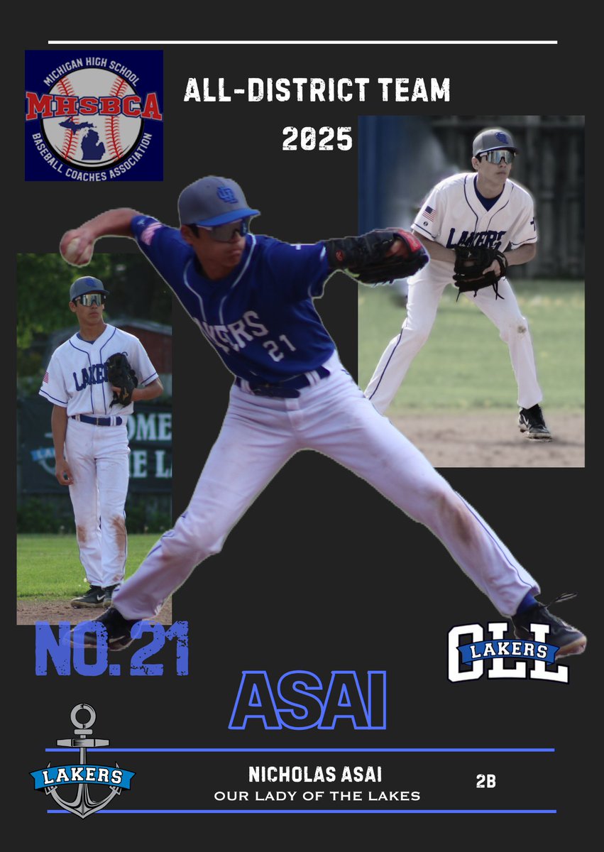 OLL Baseball (@baseball_oll) on Twitter photo Postseason Honors:
Congrats to Freshman 2B Nicholas Asai for earning MHSBCA All-District Team honors
<a href="/AthleticsOLL/">Our Lady of the Lakes Athletics</a> <a href="/OLLonline/">OLL Catholic School</a> Postseason Honors:
Congrats to Freshman 2B Nicholas Asai for earning MHSBCA All-District Team honors
<a href="/AthleticsOLL/">Our Lady of the Lakes Athletics</a> <a href="/OLLonline/">OLL Catholic School</a>