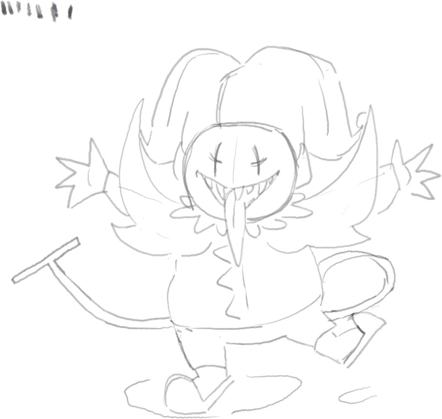 Lu1uw0rld's tweet image. Been replaying #DELTARUNE  here's some fuckass sketches