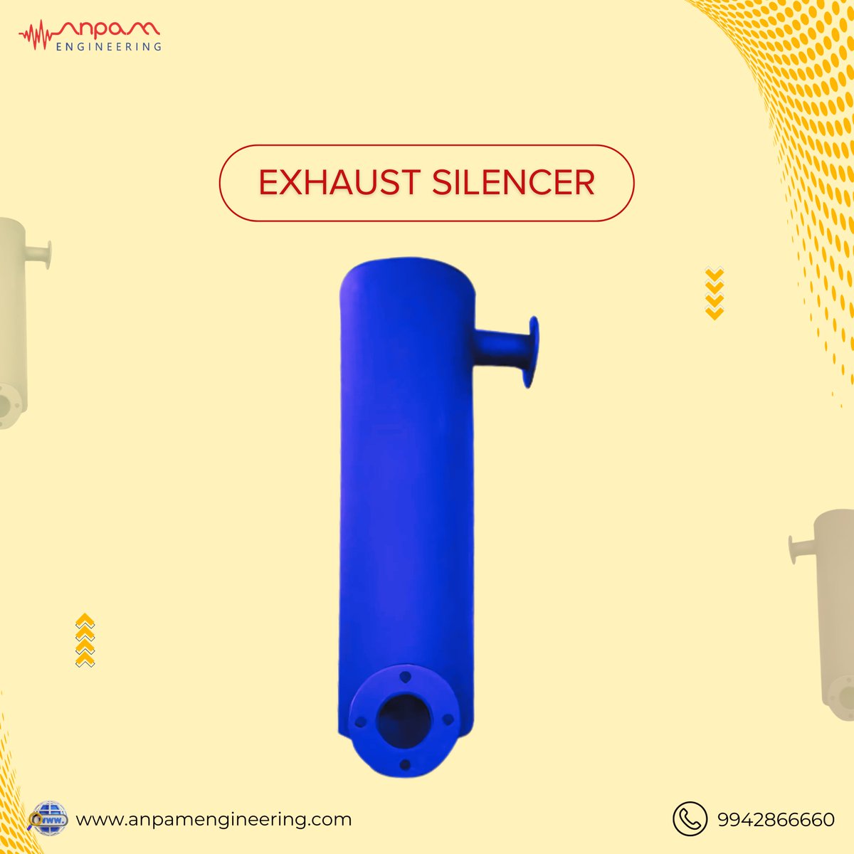 AnpamEng's tweet image. Enhance your vehicle&apos;s performance and reduce noise with precision-crafted Exhaust Silencers from Anpam Engineering.
.
📞 +91 9942866660 ,  Visit:anpamengineering.com
.
#ExhaustSilencer #AnpamEngineering #IndustrialmanufacturingCompany