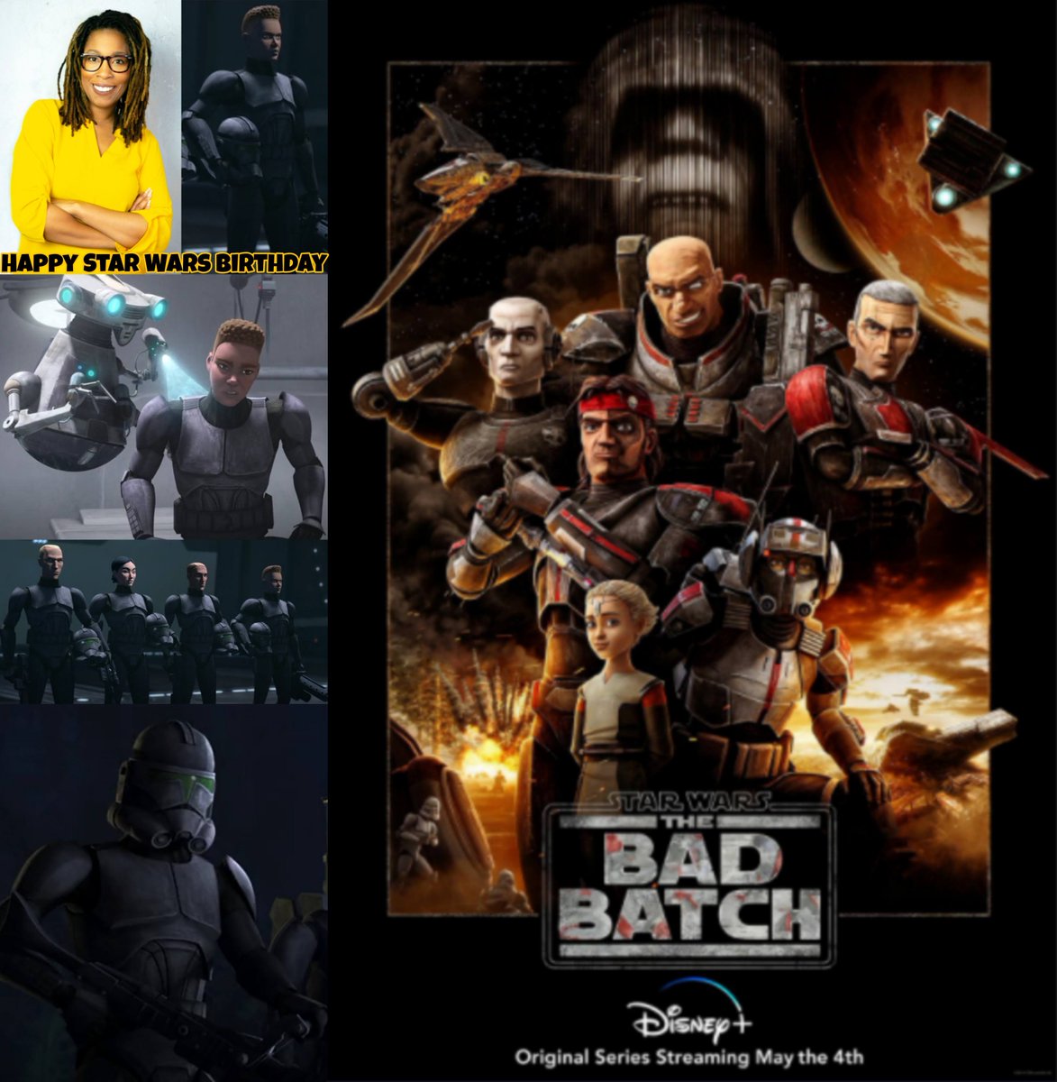 MrSamuelAllen's tweet image. Happy Birthday to @daheli, she voiced ES-04 in animated series #StarWarsTheBadBatch. Follow her also on Instagram instagram.com/daheli.hall/. May she have a good one.