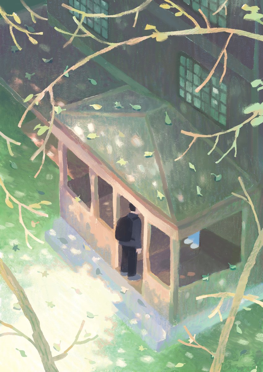 krsworks's tweet photo. cover piece I did for @querermezines No Home fanzine! today is the last day for preorders, so go check it out! https://t.co/FTsVIzmDRb