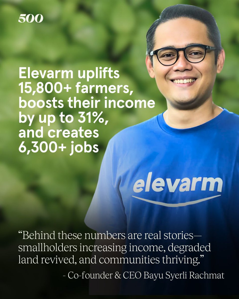500 Southeast Asia (@500global_sea) on Twitter photo “We backed Elevarm not just for where they were going, but for how they were thinking. They’re not reacting to the future, they’re shaping it.” — <a href="/khailee/">Khailee Ng</a>, Managing Partner at <a href="/500GlobalVC/">500 Global</a>: bit.ly/4e3gAd9
Photo: Elevarm “We backed Elevarm not just for where they were going, but for how they were thinking. They’re not reacting to the future, they’re shaping it.” — <a href="/khailee/">Khailee Ng</a>, Managing Partner at <a href="/500GlobalVC/">500 Global</a>: bit.ly/4e3gAd9
Photo: Elevarm