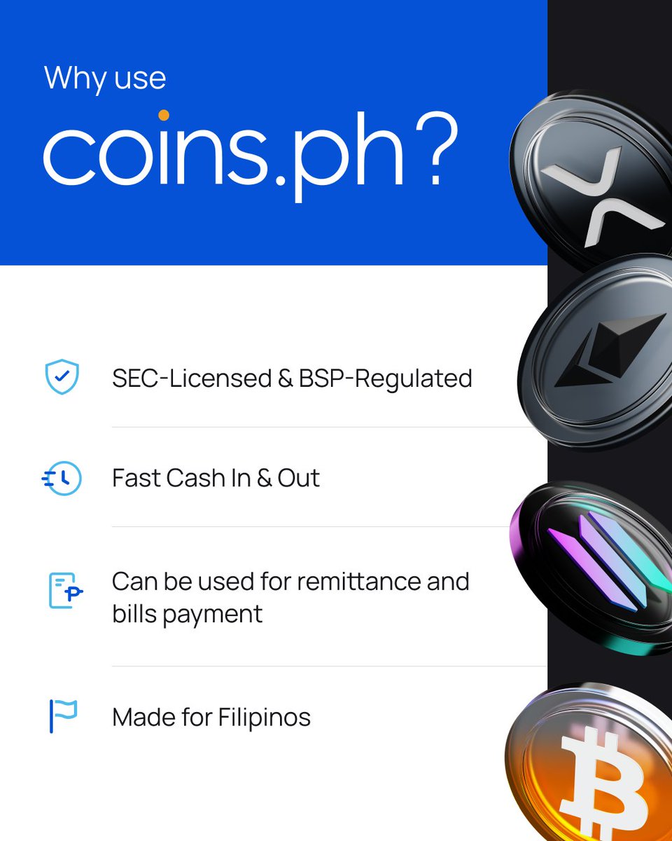 Why choose Coins.ph?

Here’s why 18M+ Filipinos trust us.