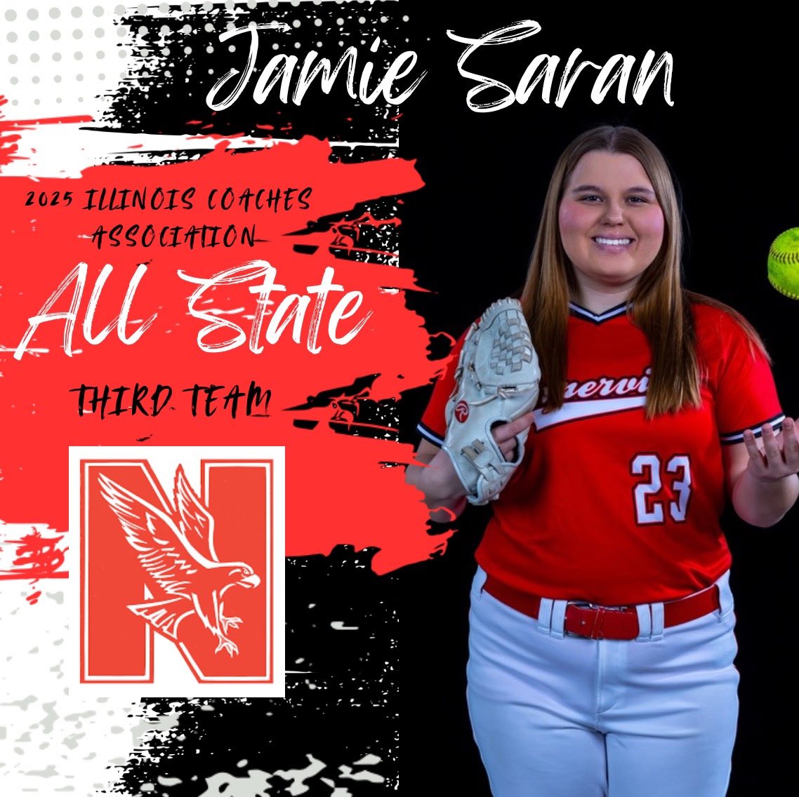 So honored to be named All State 3rd Team!! <a href="/NIUSoftball/">NIU Softball</a> <a href="/SBCoachG/">CoachGleason</a> <a href="/NLLightning_MD/">New Lenox Lightning MD</a>