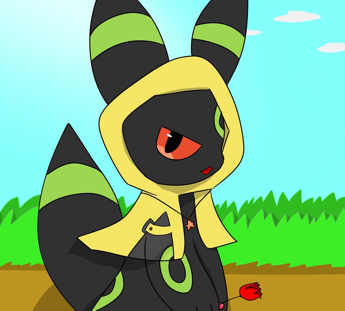 CuteCat(I don't know is it the right Call for you)'s Umbreon，It was drawing for you.#Umbreon #Pokemon #Eevee