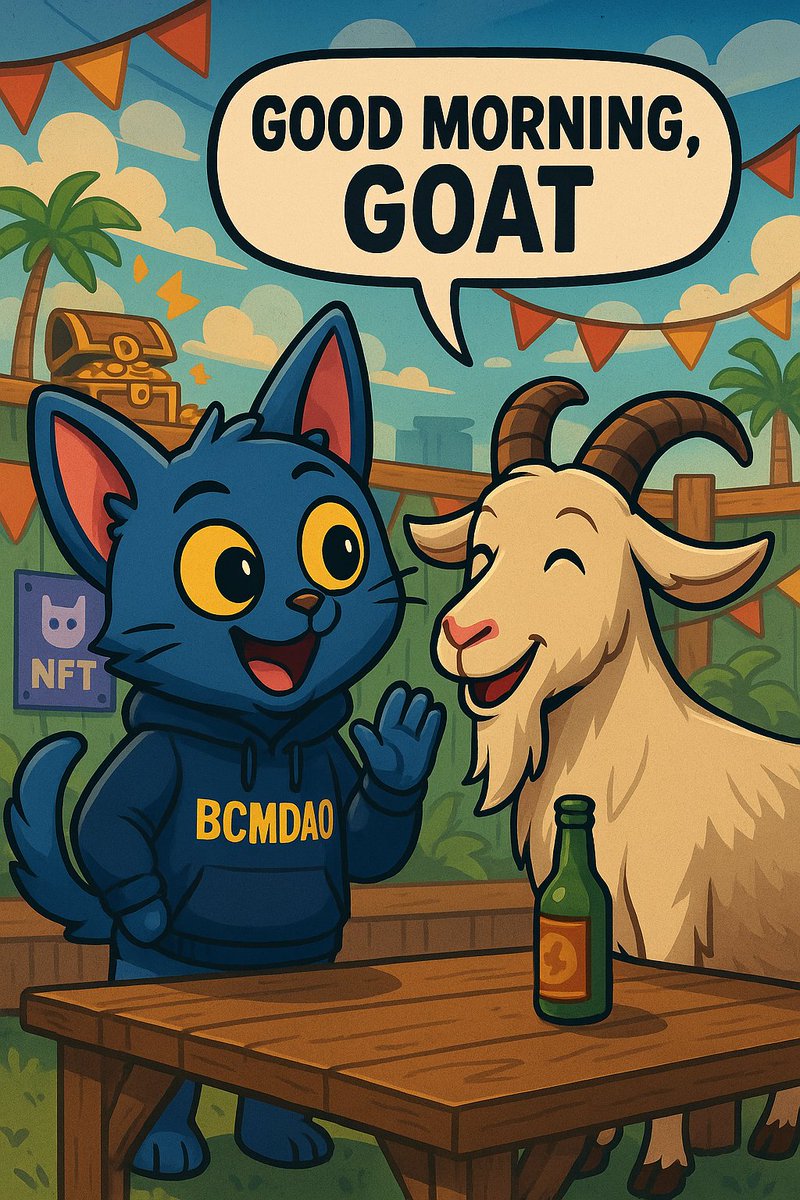 Gm 🔺️ Fam, can everyone told GM to the goat of Lajitas!