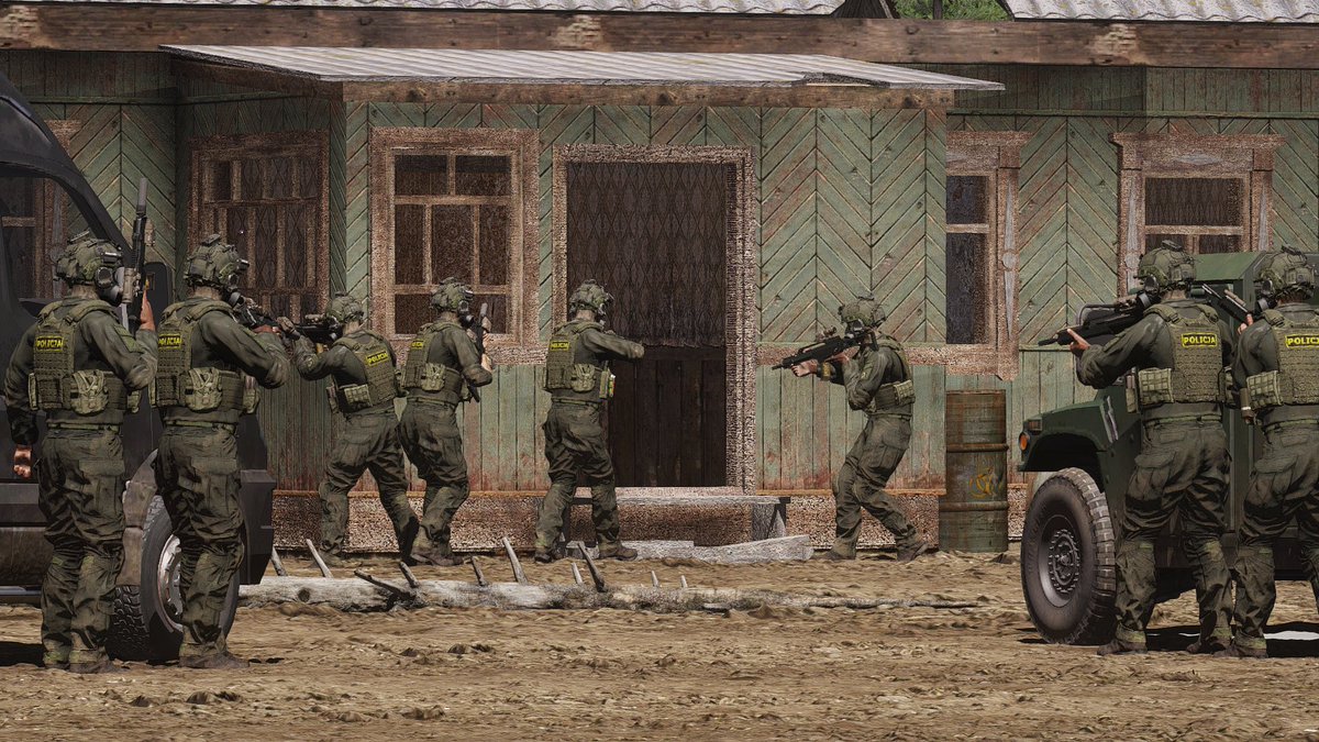 kfclover30's tweet image. BIOHAZARD

Livonian Counterterrorism units raiding a suspected bioterrorist hideout deep within northern Livonia.

17th June, 2025
Krivdava, Livonia.

#arma3 #armaphotography #armaplatform