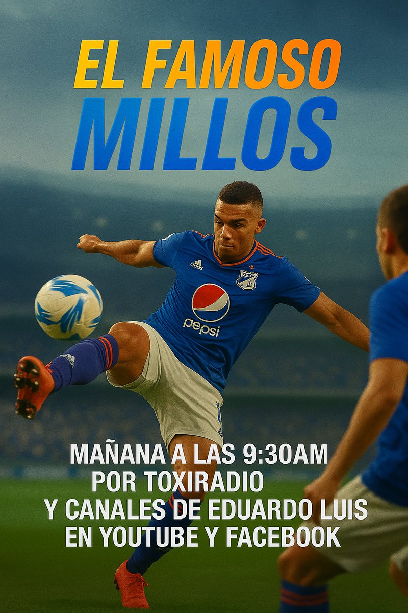 Toxi Radio Digital (@toxiradio) on Twitter photo “EL FAMOSO MILLOS”
MAÑANA A LAS 9:30AM CON EL EQUIPO <a href="/AndresMagri/">Andrés Magri G.</a> <a href="/GeanMagri/">Gean Carlo Magri</a> <a href="/santi1dm/">Santiago Morales</a>
IMPERDIBLE POR LOS CANALES DE EDUARDO LUIS Y TOXIRADIO. “EL FAMOSO MILLOS”
MAÑANA A LAS 9:30AM CON EL EQUIPO <a href="/AndresMagri/">Andrés Magri G.</a> <a href="/GeanMagri/">Gean Carlo Magri</a> <a href="/santi1dm/">Santiago Morales</a>
IMPERDIBLE POR LOS CANALES DE EDUARDO LUIS Y TOXIRADIO.