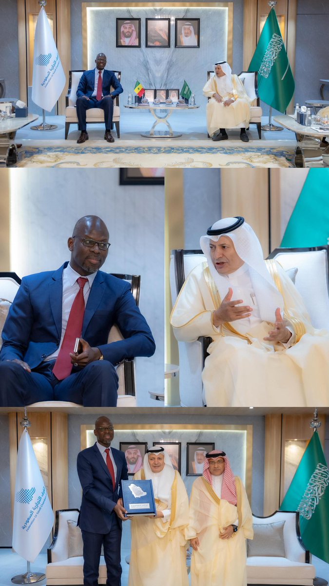 alhwaizy's tweet image. التقيت سعادة سفير جمهورية السنغال لدى المملكة السيد بيرام ديانج ، ناقشنا خلال اللقاء تأسيس مجلس أعمال مشترك بين البلدين وكذلك التحضيرات اللازمة لزيارة وفد الأعمال السعودي إلى السنغال لاستكشاف الفرص الاستثمارية وتعزيز التعاون التجاري بين قطاع الأعمال السعودي والسنغالي .