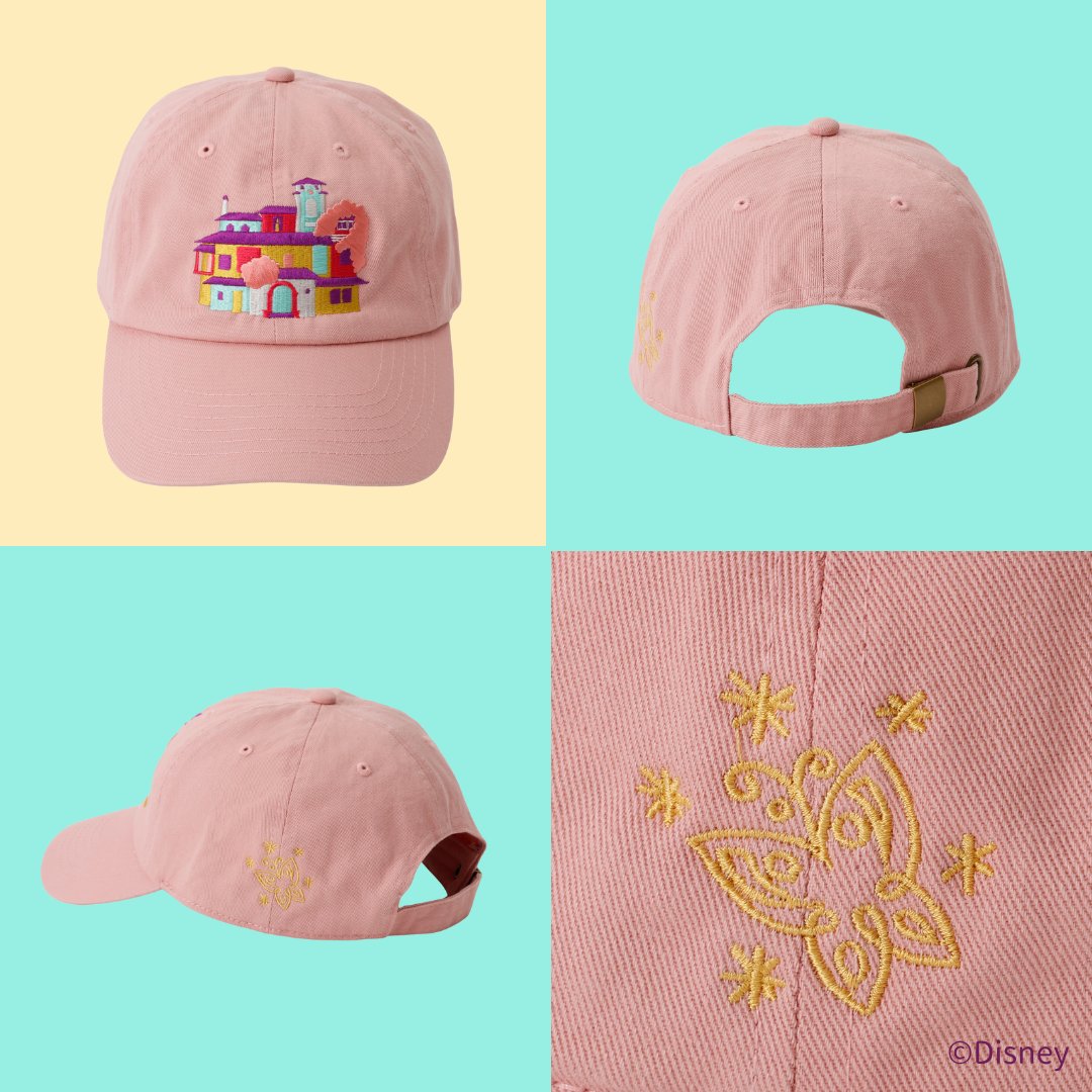 PlusAnq's tweet photo. 6/24発売の新商品🧢
レディースコットンキャップ
『ミラベルと魔法だらけの家』より、「カシータ」をフロントにあしらったデザイン。
少しおもちゃっぽい雰囲気のカラフル刺繍がポイントです!
商品詳細ページはこちらから👉https://t.co/1SpPacj3I6 https://t.co/bJo5XateFr