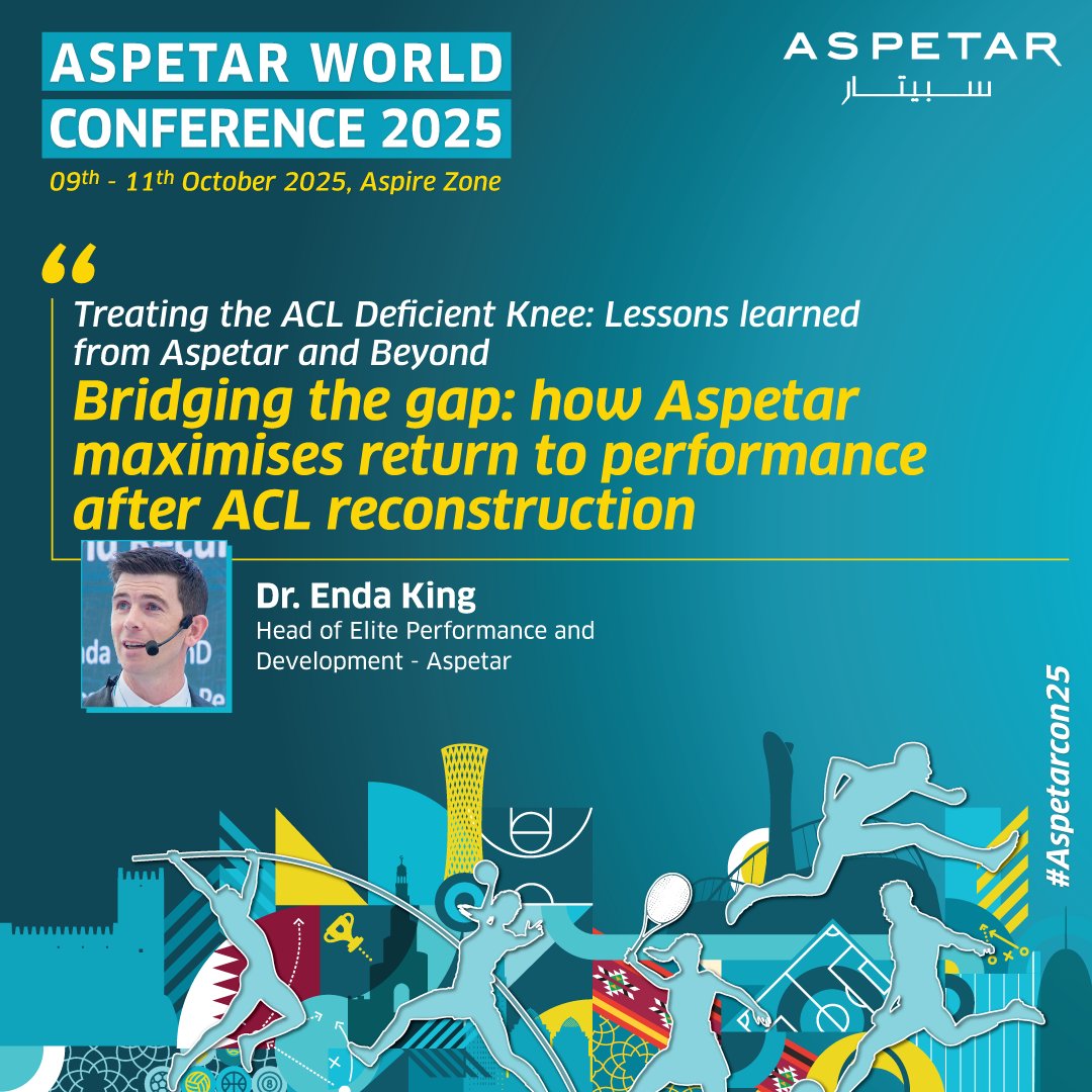 Enda King PhD (@enda_king) on Twitter photo Join us in October for the <a href="/Aspetar/">Aspetar سبيتار</a> World Congress
Register Now:
aspetar.com/en/professiona… Join us in October for the <a href="/Aspetar/">Aspetar سبيتار</a> World Congress
Register Now:
aspetar.com/en/professiona…