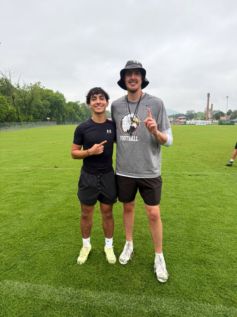 Zach Maradiaga ('26 K/P) (@zachmaradiaga) on Twitter photo Had a great day at the <a href="/BH2OFootball/">Bridgewater Football</a> football camp today. Learnt a lot from <a href="/CoachKBarr/">Coach Barr</a> and really enjoyed competing against the other guys. I Can’t wait to be back! <a href="/CoachGreen_2/">Dustin Green</a> <a href="/Coach_Rich50/">Deion Richardson</a> <a href="/CoachLemn/">Scott Lemn</a> <a href="/JoeCockerham/">Joe Cockerham</a> <a href="/_ReeseWilliams_/">Reese Williams</a> <a href="/CoachHoffmanOL/">Coach Hoffman</a> <a href="/goldentoekickin/">Golden Toe Kicking</a> Had a great day at the <a href="/BH2OFootball/">Bridgewater Football</a> football camp today. Learnt a lot from <a href="/CoachKBarr/">Coach Barr</a> and really enjoyed competing against the other guys. I Can’t wait to be back! <a href="/CoachGreen_2/">Dustin Green</a> <a href="/Coach_Rich50/">Deion Richardson</a> <a href="/CoachLemn/">Scott Lemn</a> <a href="/JoeCockerham/">Joe Cockerham</a> <a href="/_ReeseWilliams_/">Reese Williams</a> <a href="/CoachHoffmanOL/">Coach Hoffman</a> <a href="/goldentoekickin/">Golden Toe Kicking</a>