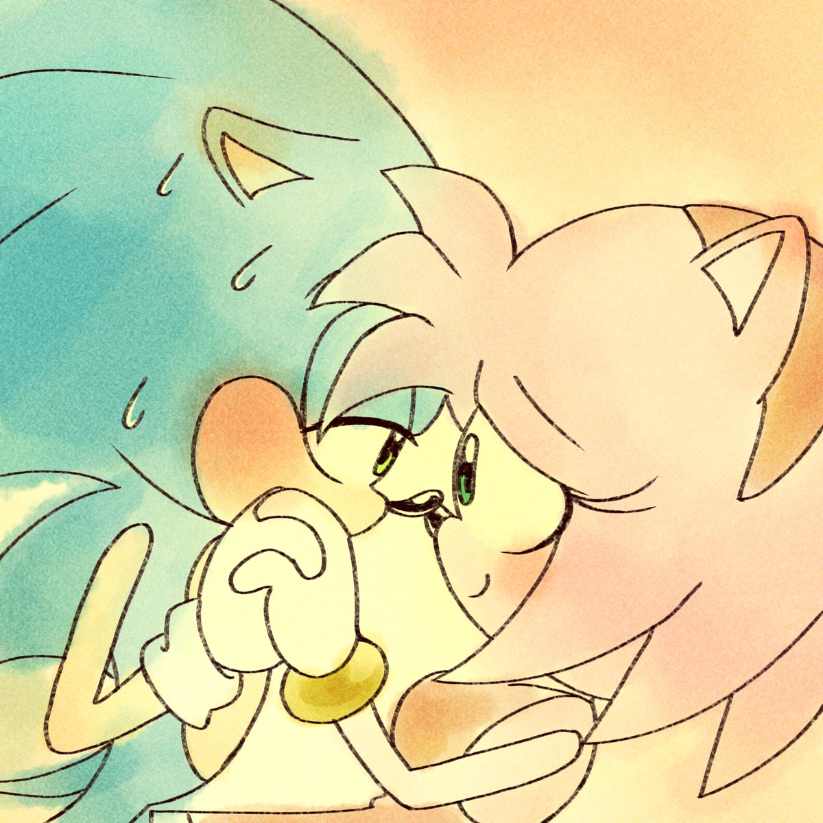 Are you okay?
You seem to be a little tense.

#SonAmy #AmyRose #SonicTheHedgehog