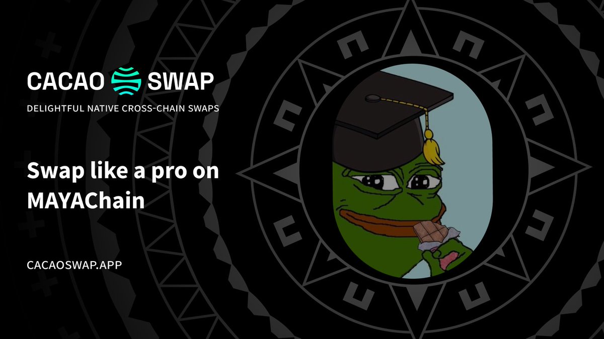 No worries!

We help you swap like a pro on MAYAChain, or THORChain, Squid Router and Chainflip. 

Keep it simple. Keep it yum.