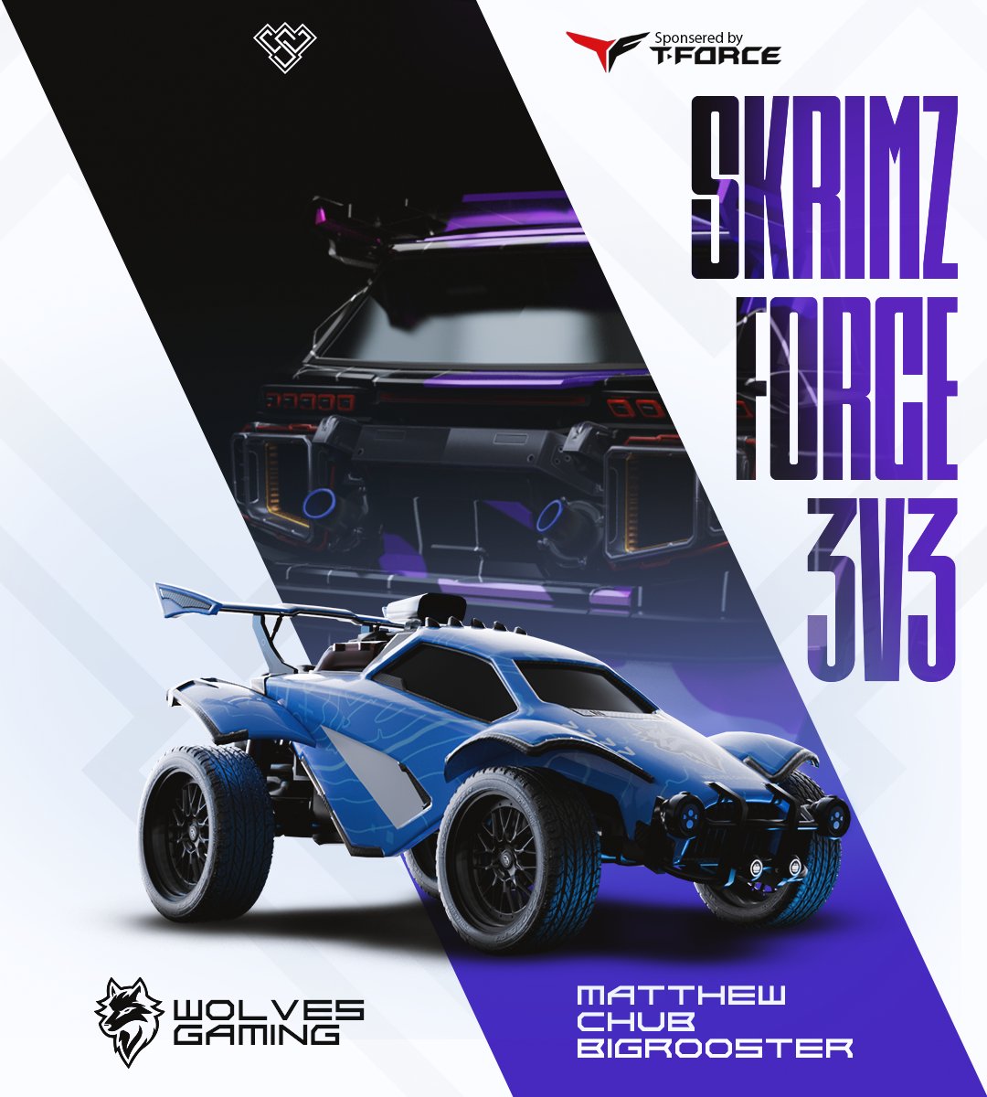 Well played <a href="/WLVESGAMING/">Wolves Gaming</a> Our Skrimz Force 3v3 Champions 🏆

✨️ <a href="/MatthewRL9/">Matthew</a>
✨️ <a href="/ChubRL/">Chub</a>
✨️ <a href="/Bigrooster_rl/">Bigrooster</a>

🔥 Powered by <a href="/teamgroupinc/">TEAMGROUP</a> 🔥 

#ItsJustSkrimz #Tforce #Tournament