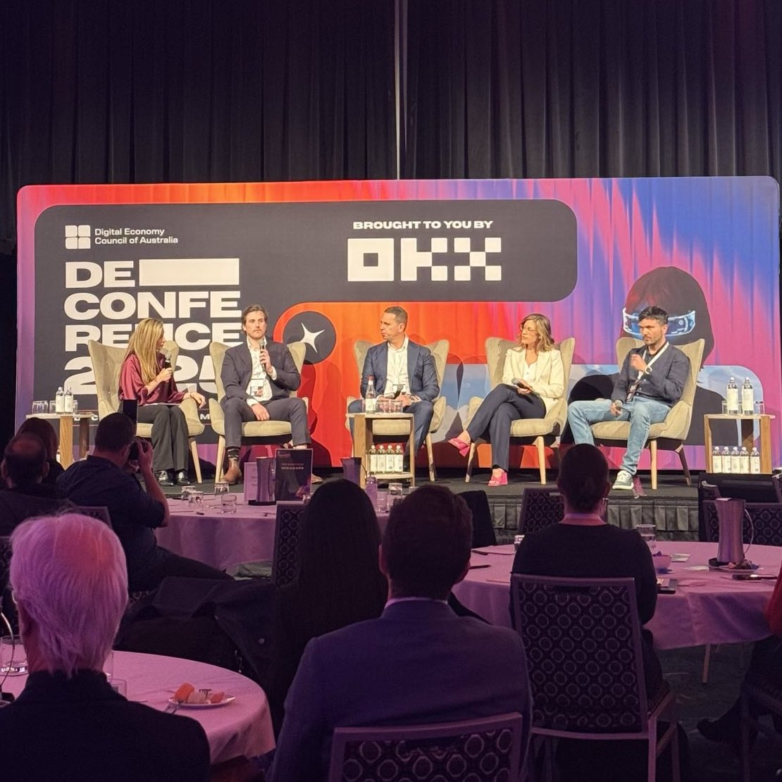 Duncan Wilson (@dunc_coinstash) on Twitter photo Pleasure speaking on the panel at the <a href="/DECAustralia/">Digital Economy Council of Australia</a> conference today.
Great to share the stage with fellow industry veterans and discuss our experiences and insights from working in the Australian crypto space! Pleasure speaking on the panel at the <a href="/DECAustralia/">Digital Economy Council of Australia</a> conference today.
Great to share the stage with fellow industry veterans and discuss our experiences and insights from working in the Australian crypto space!