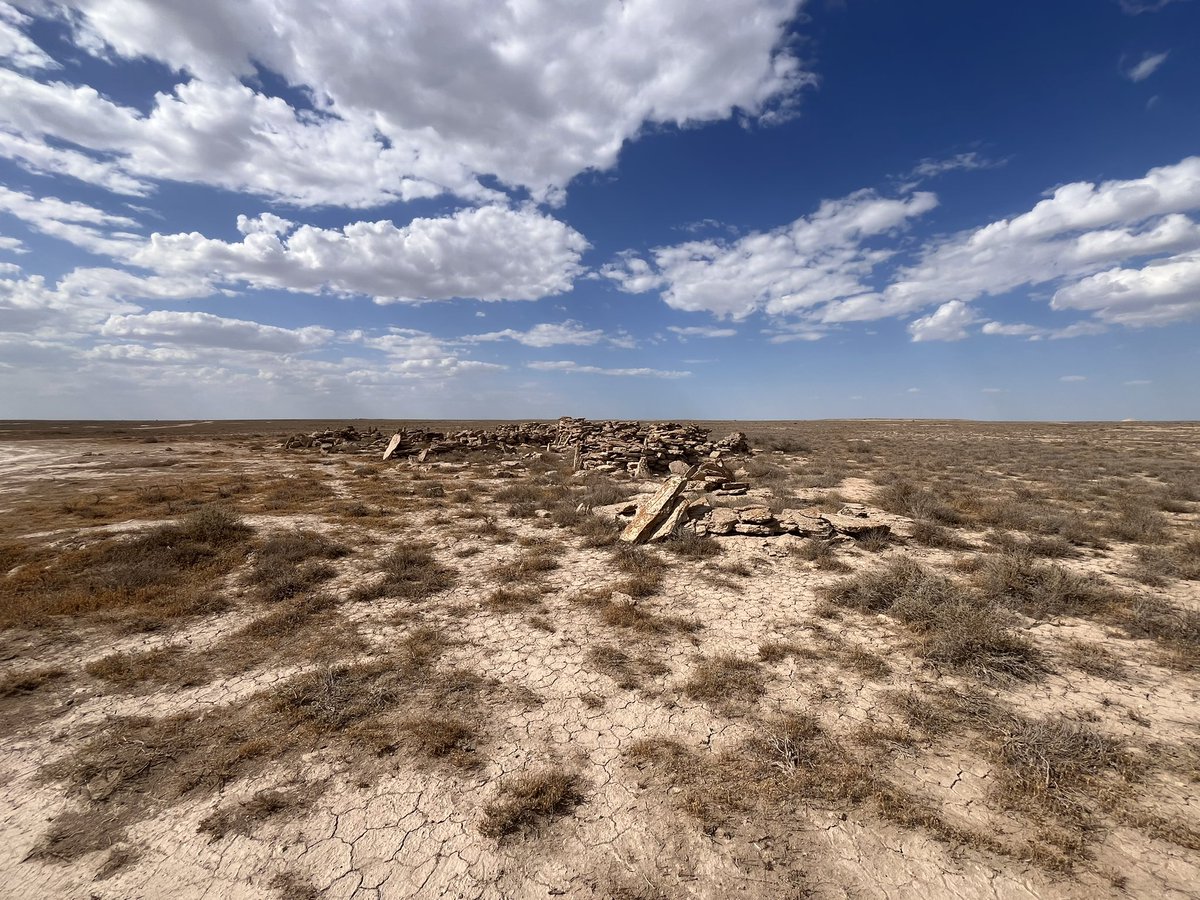 All across the Ustyurt Plateau, but particularly close to the Aral Sea, there are nomadic cemeteries, reminders that communities did once live here, hunting and fishing in the marshes around the sea.