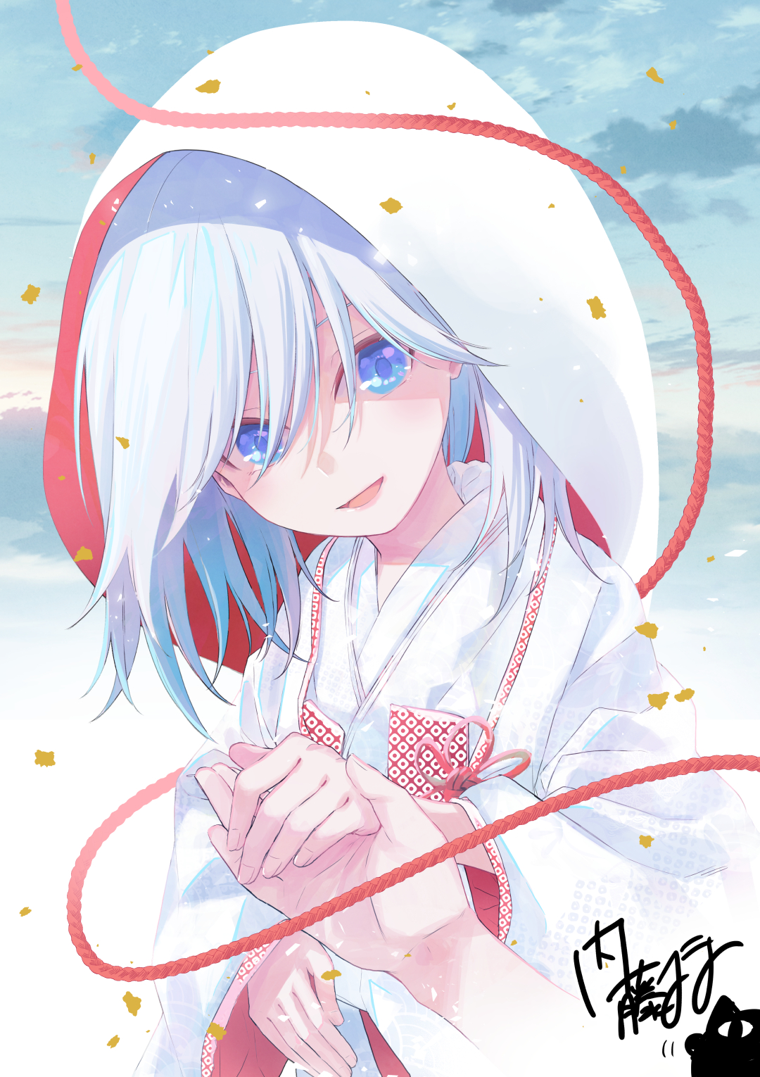 甘神さんちの縁結び 受注生産メモリアルアート 朝姫パジャマver 内藤マーシー TVアニメ「甘神さんちの縁結び」 - 甘神 朝姫 マルチデスク
