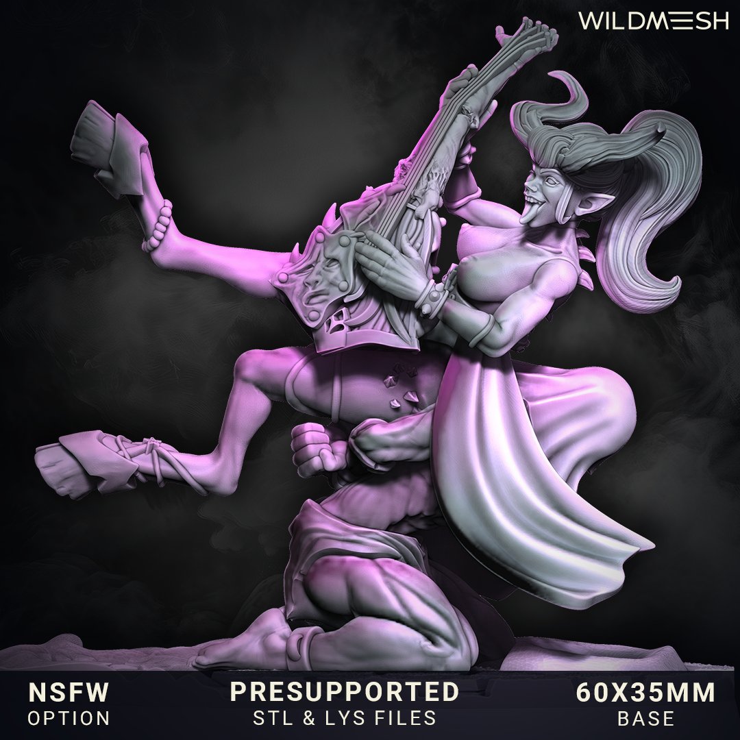 MeshWild's tweet photo. Sinew Siren, a guitarist from hell! STLs available for 10$ on MMF tribes! Link in Bio
#miniature #Stl #3d #3dprintableminiatures #3dprint #ınstagirl #girl #yourgirl https://t.co/7MW4gin6eE