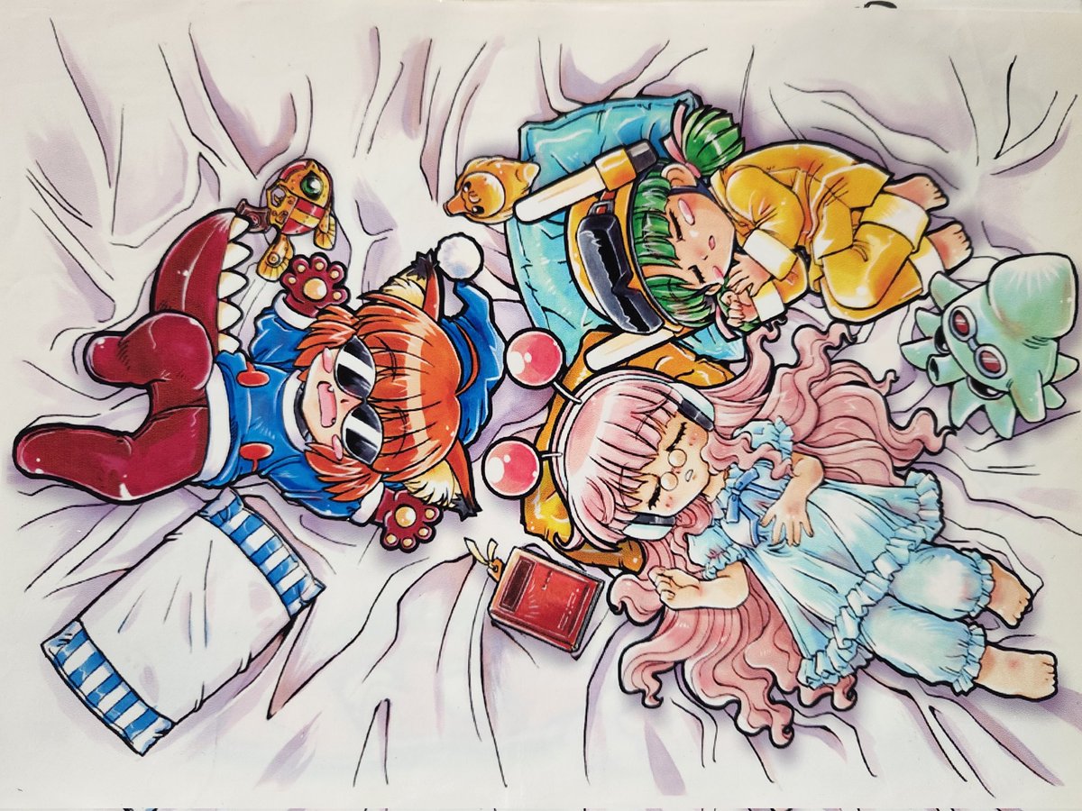 「#見た人もなにか無言で3人組をあげる」|ここまひ（赤い靴CLUB)のイラスト