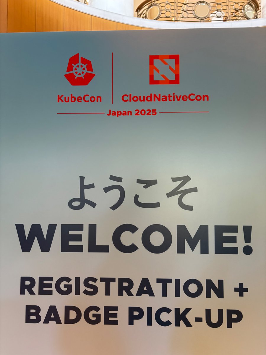 #kubecon Japan 来てます