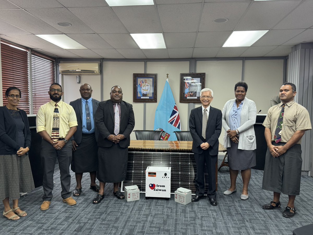 Taiwan Lights Up Remote Fijian Communities with Solar Donation

read more:
duavata.news/taiwan-lights-…

#Fiji #FijiNews