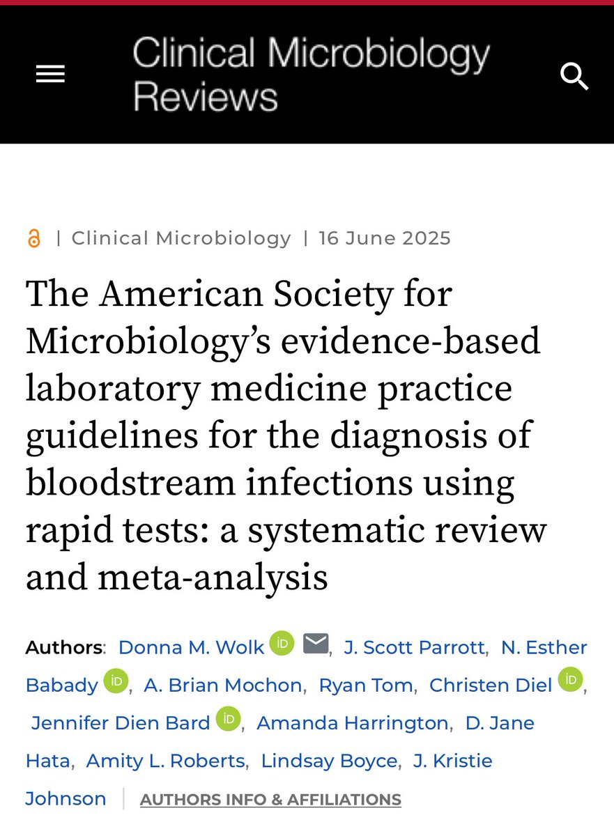 infeccHRUmalaga's tweet photo. En #ClinMicrobiolRev GUÍA basada en revisión📚y metanalisis🧮@ASMicrobiology de UTILIDAD #TestRapidos🧪🏃🏻♂️en #BACTERIEMIA🩸🧫(NAAT, microarray, MALDI-TOF, hibridacion, etc.)
Revisa 8 evidencias (mortalidad, infección nosocomial…)y RECOMENDACIONES 📸👇🏻
🔗🆓 https://t.co/NoDShLDNIn https://t.co/K7F8miKzMp